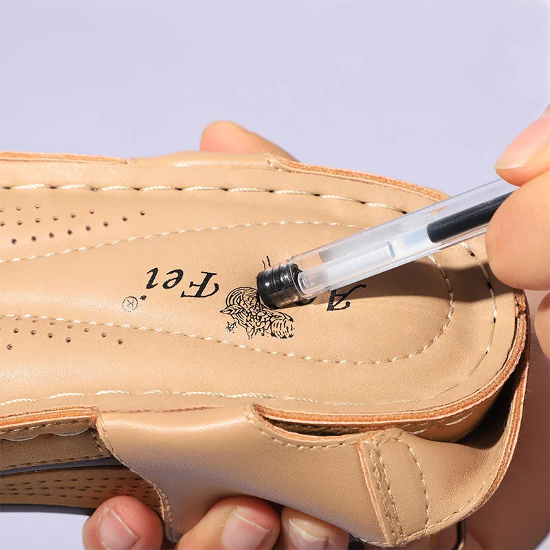 

2021 Summer Retro Women's Sandals Sewing Women Casual Wedge Shoes Woman Lady Buckle Strap Hook Loop Soft Platform Female Sandals