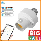 Умный адаптер для лампы Tuya RM 2,4G + RF433, держатель для лампы с поддержкой приложения EWelink E27, беспроводное Голосовое управление с Alexa Google Home