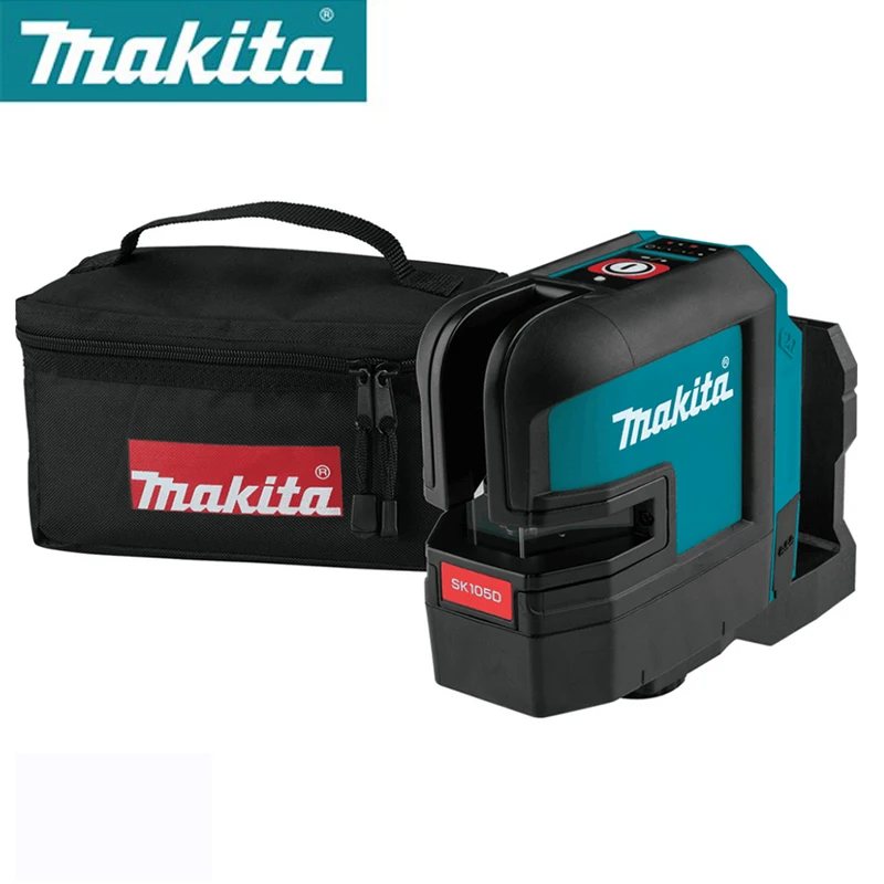 

Лазерный уровень Makita, самонивелирующийся нивелир с 2 линиями зеленого цвета, с пересечением горизонталей и вертикалей