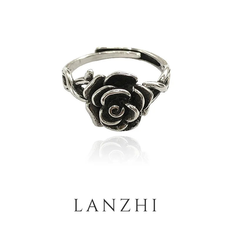 

New Arrival Colorless Ring Female Retro Simple 925 Thai Silver Rings for Women Adjustable Opening Fashion Ring Wholesale