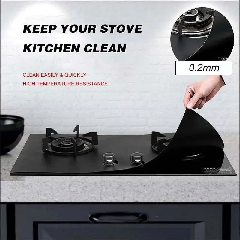 Gas Stove Protectors Thick Cooker Cover Liner Clean Mat Pad Gas Stove Stovetop Protector Cookware Parts for Kitchen Accessories