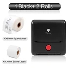 Термопринтер Phomemo M200, ширина печати 20-80 мм для маркировки, QR-код, штрих-код, розничная продажа, малый бизнес с 2 рулонами наклеек