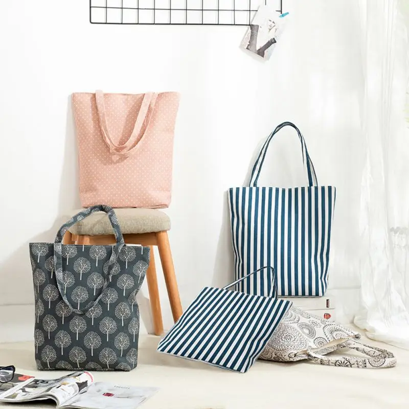 Прочная продуктовая сумка Повседневная через плечо хлопковые холщовые сумки