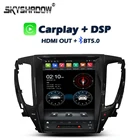 Carplay Tesla автомобильный DVD плеер DSP IPS PX6 Android 9,0 4 Гб + 64 Гб GPS Радио RDS Wifi BT для Mitsubishi Pajero Montero Sport L200 2017 -2019