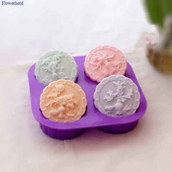 Форма для мыла ручной работы из мягкого силикона пищевого класса Всесезонная