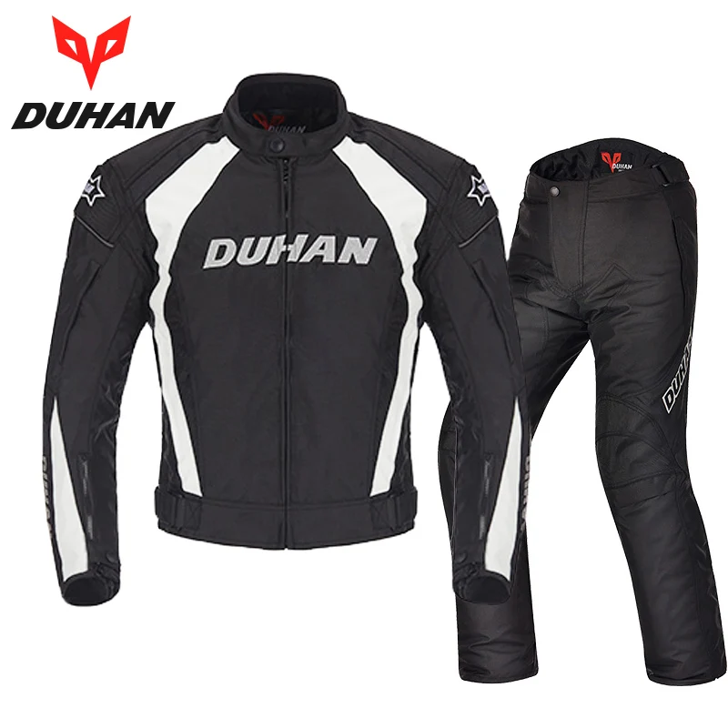 DUHAN мото rcycle riding suit racing suit куртка брюки мужские беговые зимние теплые ветрозащитные Анти-вестлинг Оксфорд мото одежда