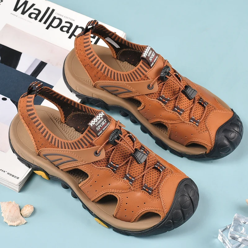 

Men Sandals Male Shoes Summer Beach Couple Beach Wear Breathable Mesh Shoes Men Sport Shoe Breathabl Sneakers
