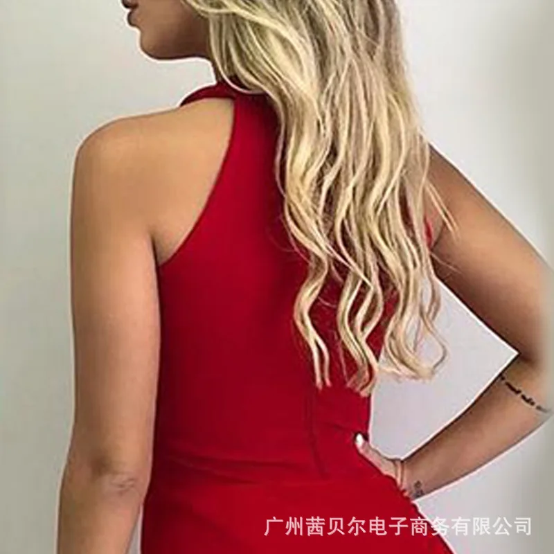 

2021 European and American new temperament fashion mesh stitching one-piece mesh skirt pants