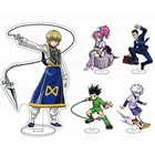 1 шт. HUNTER x HUNTER Аниме Фигурка Killua Zoldyck Kurapika фигурка на акриловой подставке модель для детей игрушки рождественские подарки