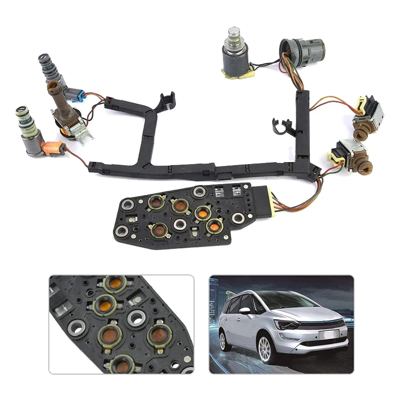 

4L60E Automatic Transmission Master Solenoid Kit W/Harness EPC Shift TCC 3-2 PWM for GM 1993-2002 Chevrolet GMC Saab 9-7