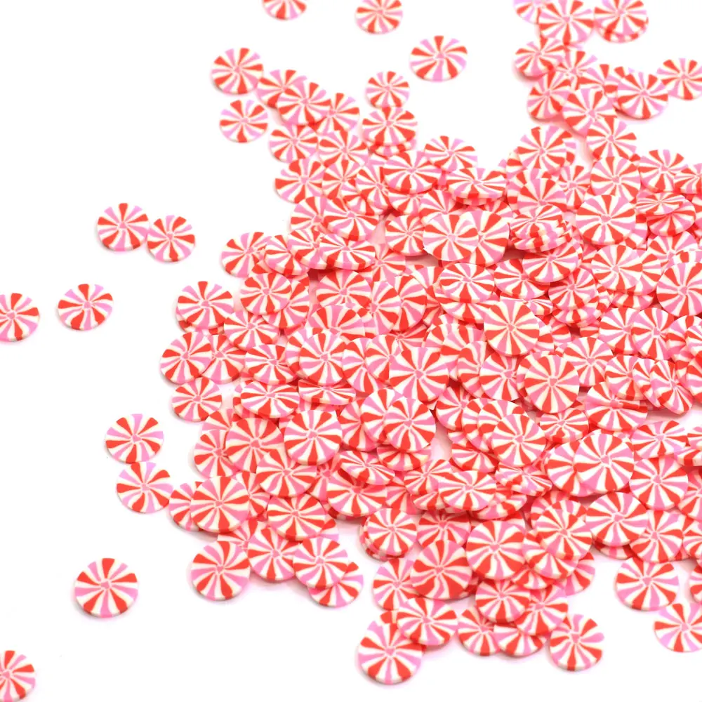 50 г/200g PolymerKawaii перечной мяты полимерные глиняные ломтики с рождественскими