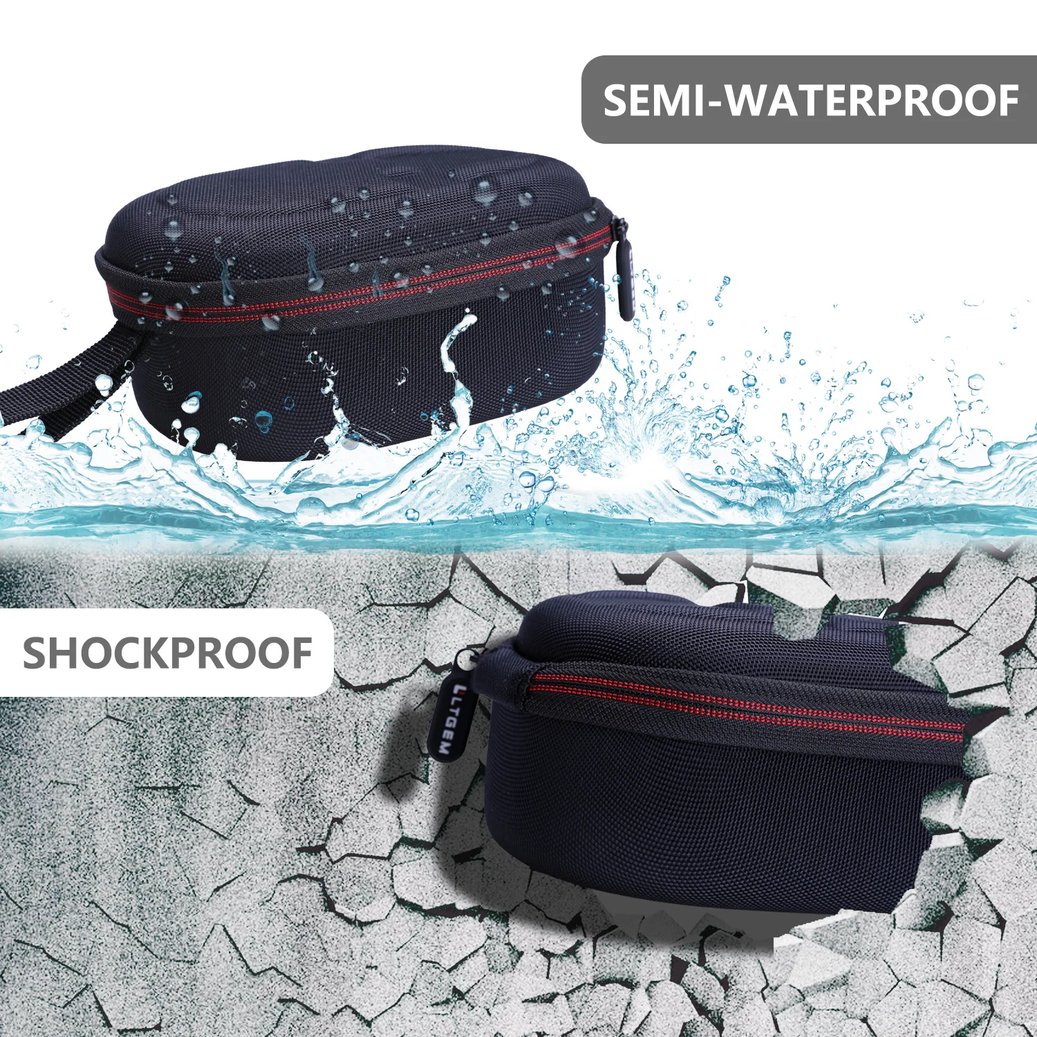 LTGEM EVA Жесткий Чехол для JBL Clip 5 портативный динамик с Bluetooth-красный