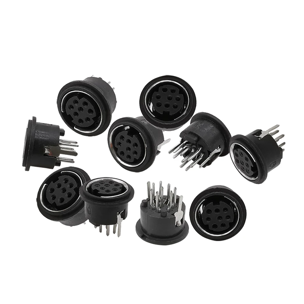 5/10/20 шт. 8Pin Mini DIN гнездовой разъем 8 полюсов PS2 круглый PCB шасси ПК адаптер для