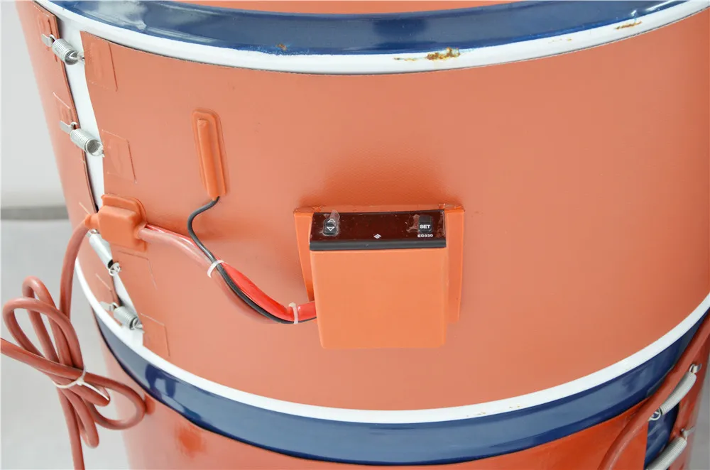 220V 1000W 125X1740mm США Материал гибкий барабан для Силиконового Масла Нагреватель Из
