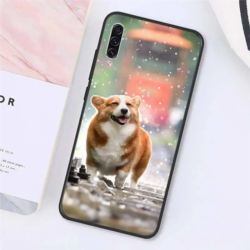 

Corgi cute dog animal Phone Case For Samsung galaxy S 9 10 20 A 10 21 30 31 40 50 51 71 s note 20 j 4 2018 plus Luxury brand