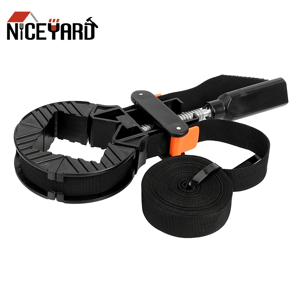 

NICEYARD Quick Adjustable Band Clamp Frame Clips Polygonal Clip 90 Degrees Right Angle Multifunction Blet Clamp Woodworking Tool