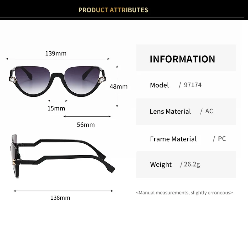 

Sunglasses New half frame RETRO SUNGLASSES fashion diamond Sunglasses trend blue light glasses