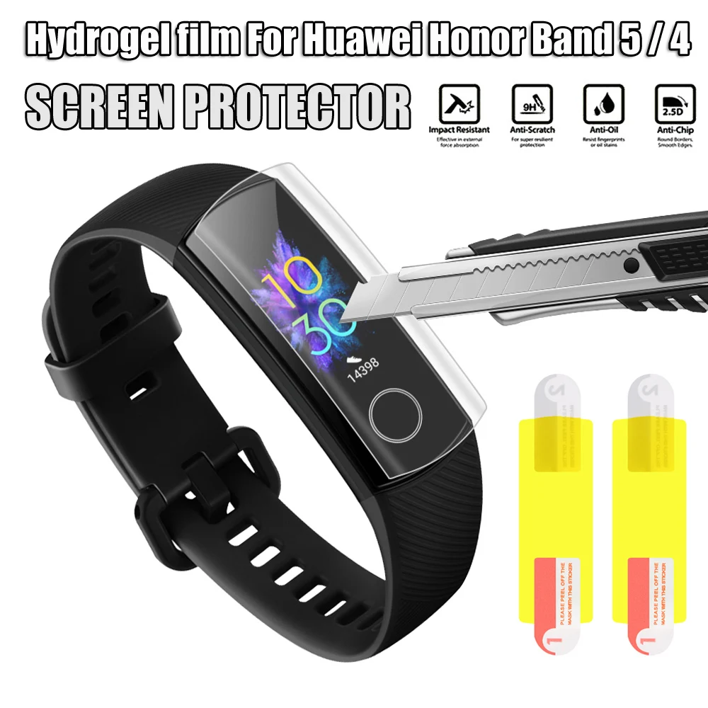Комплект из 3 предметов для Huawei Honor Band 5 ультра тонкая защитная пленка экрана с