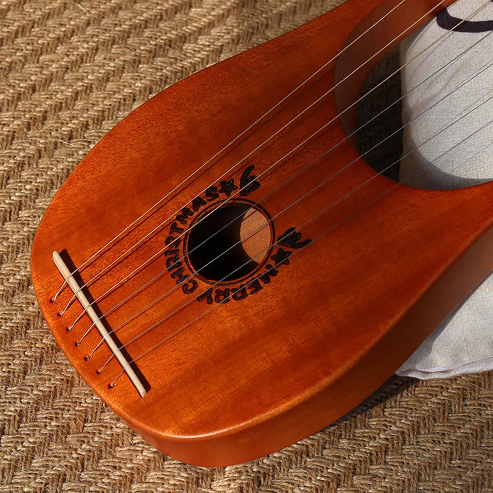 Инструмент для детей 7-String деревянные развлечения из красного дерева легкий подарок компактный музыкальный Профессиональный Lyre ксилофон