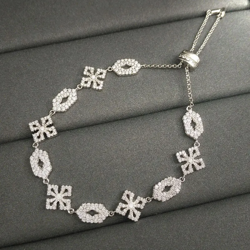 

Браслет из стерлингового серебра S925 новый продукт из сентябра регулируемый модный элегантный женский браслет в виде креста в стиле панк