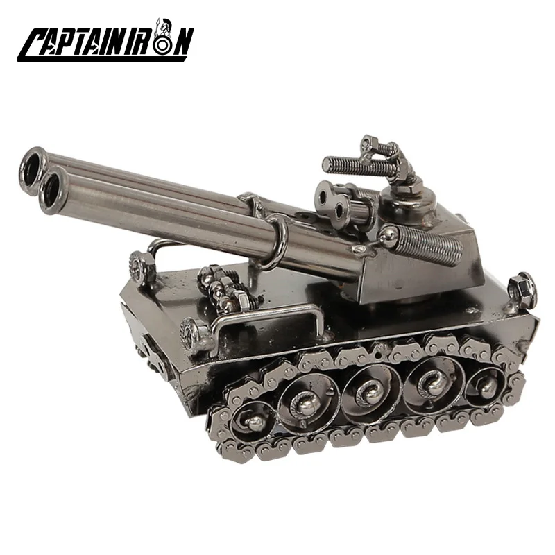 CAPTAINIRON Ретро модель танка Железный Танк статуэтки миниатюры искусственная война