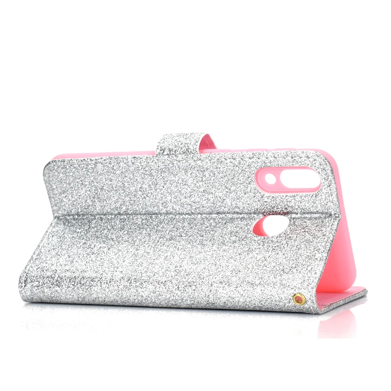 Coque Huawey P Smart 2019 блестящие аксессуары для телефонов модный простой раскладной