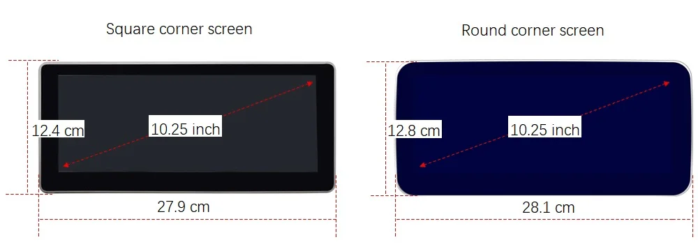 10,25 'Android 4+ 64G сенсорный экран плеер стерео дисплей навигация gps для Mercedes Benz C GLC класс- W205 C253