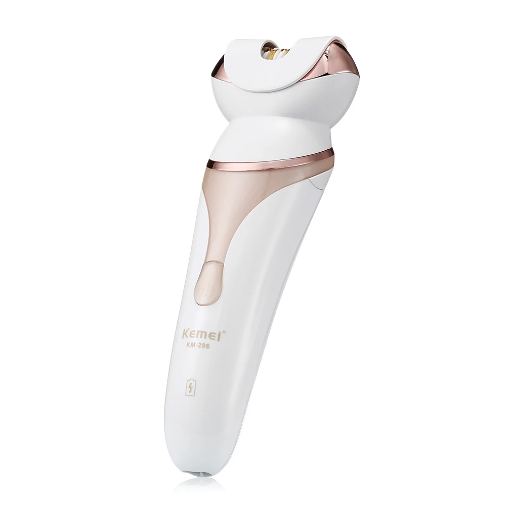 

Kemei-296 4 in 1 Multifunctional Professional Beauty Kit Facial Hair Removal Epilator Massage Lady Shaver Face Cleaning Brush