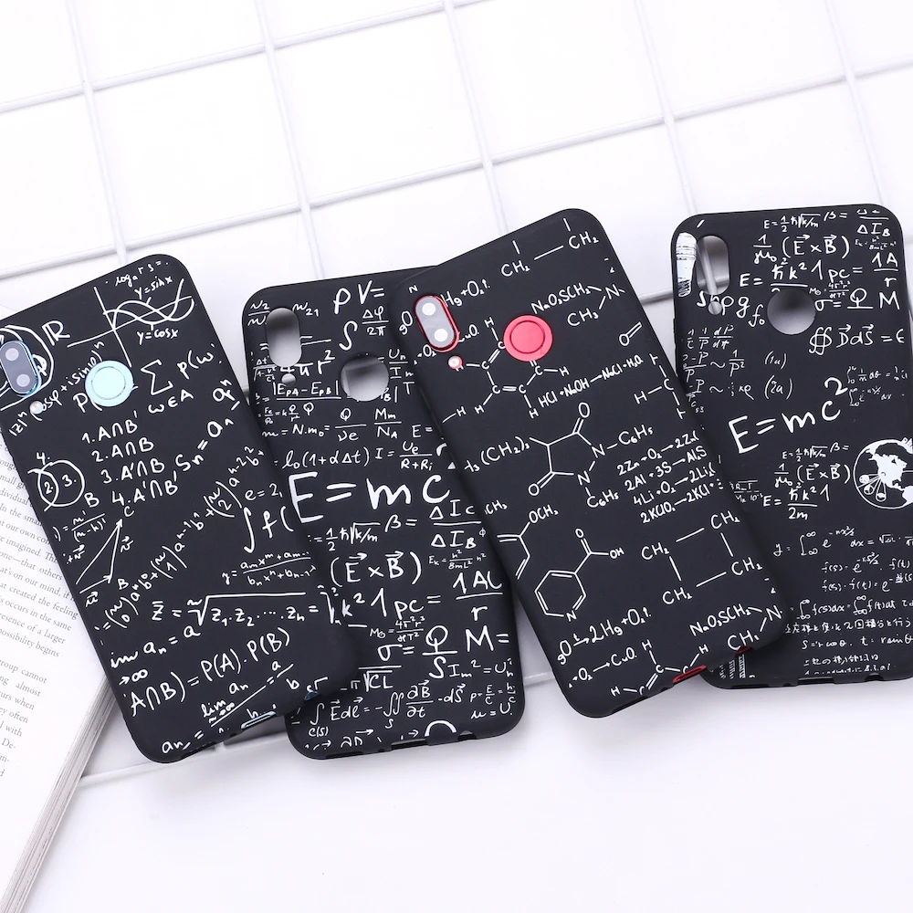 

For Samsung A31 S8 S9 S10 S10e S20 Plus Note 8 9 10 A7 A8 Physics Chemical Mathematics Science Silicone Phone Case Cover Fundas