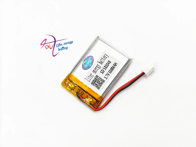 JST XH 2 54 мм 2pin разъем 503040 3 7 В 600 мАч литиевая полимерная аккумуляторная батарея для