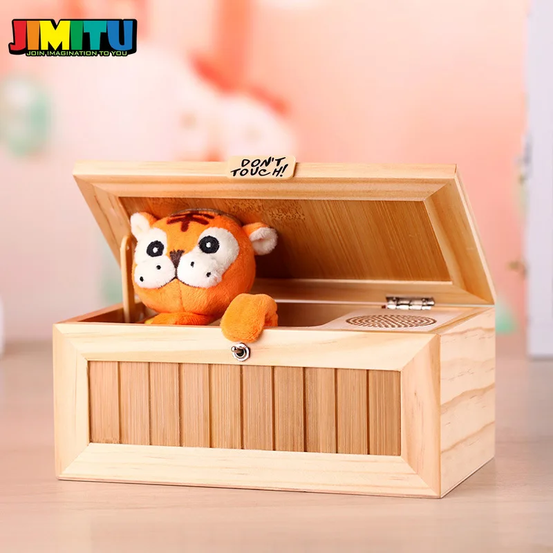 JIMITU забавная игрушка обновленная деревянная электронная бесполезная коробка со