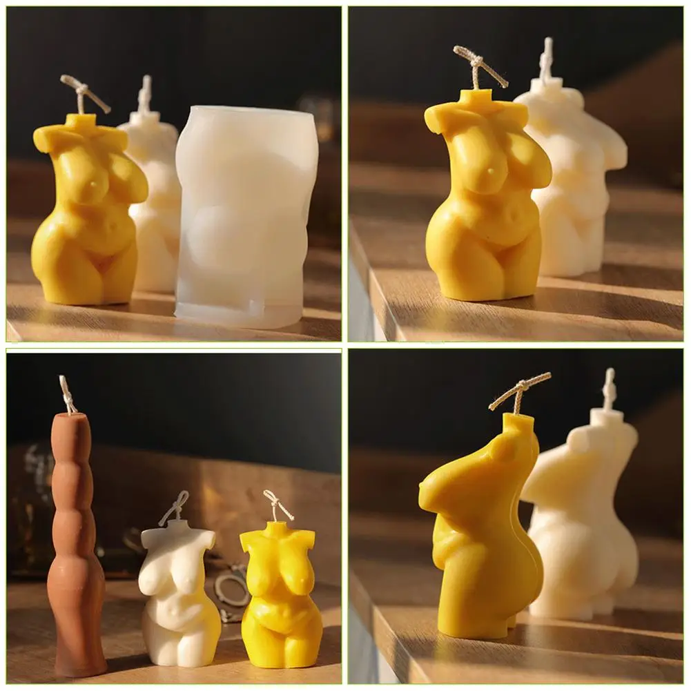 Силиконовые формы в виде свечи для женского секса толстые женские фигурки 3D