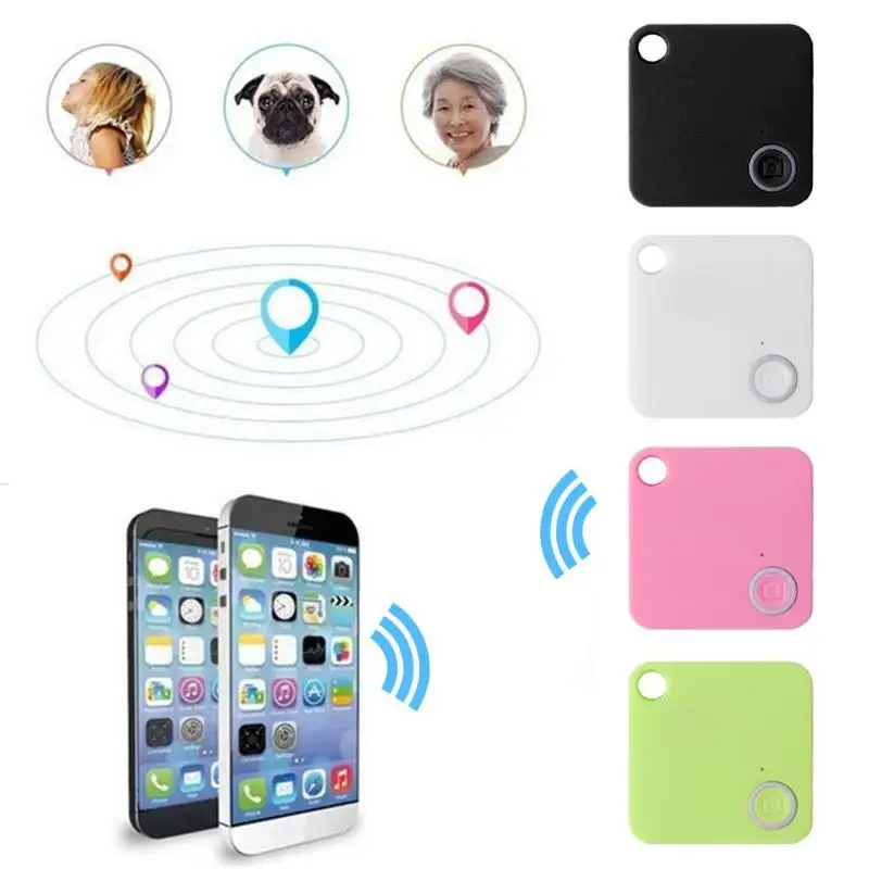 Bluetooth Tracer Hanging Square Round Press ABS Smart Mini Multi-Function Tracking GPS Locator Finder 3.6*3.2cm |