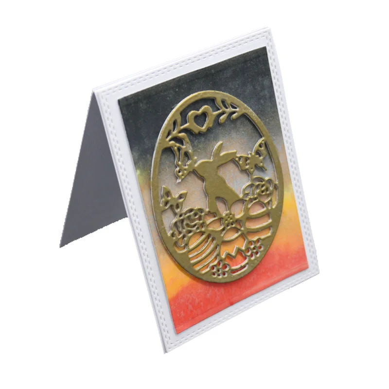 Rabbit Butterfly Metal Cutting Dies Cut Die Oval Frame Mold Scrapbook Paper Craft Knife Mould Blade Punch Stencils 2020 | Дом и сад