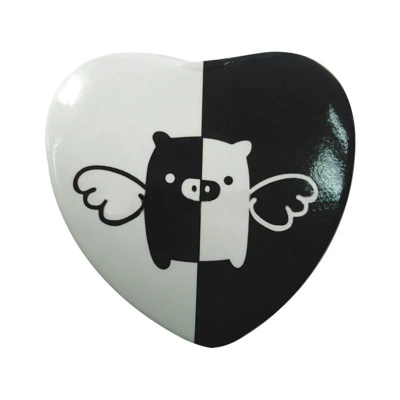 1000 комплектов детали для изготовления бейджей в форме сердца 50*52 мм|Наборы ручных