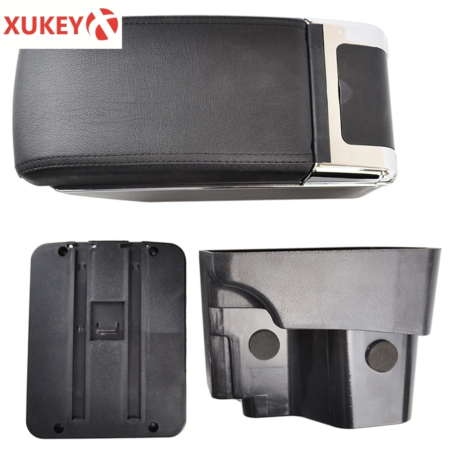 

Black Leather Center Console Armrest For KIA Rio 3 Rio3 UB 2012 - 2016 2013 2014 15 Arm Rest Centre Storage Box Tray Arm Support