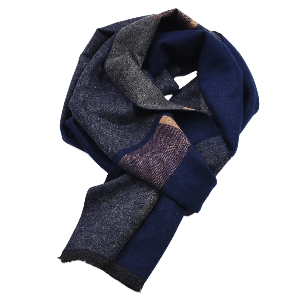 Fashion Men Scarves Autumn Winter casual Male Warm Scarf Luxury Plaid Stripes Cravat High Quality Long Neckercheif 180*30cm Gift |