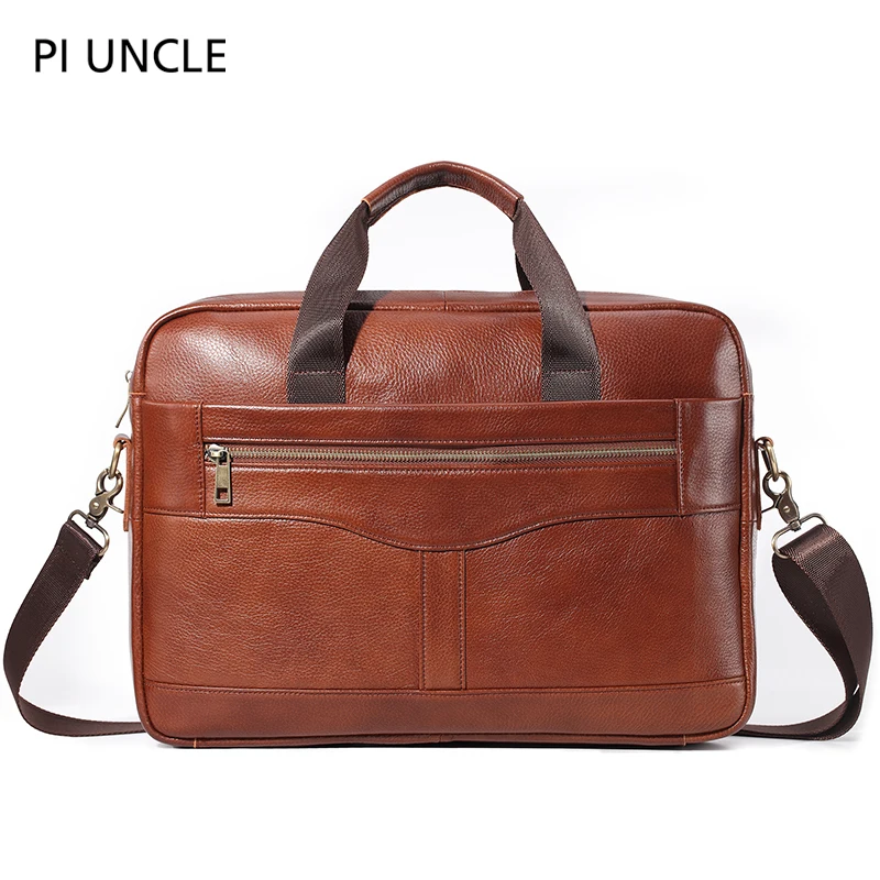 Мужской портфель из воловьей кожи мужские сумки натуральной через плечо