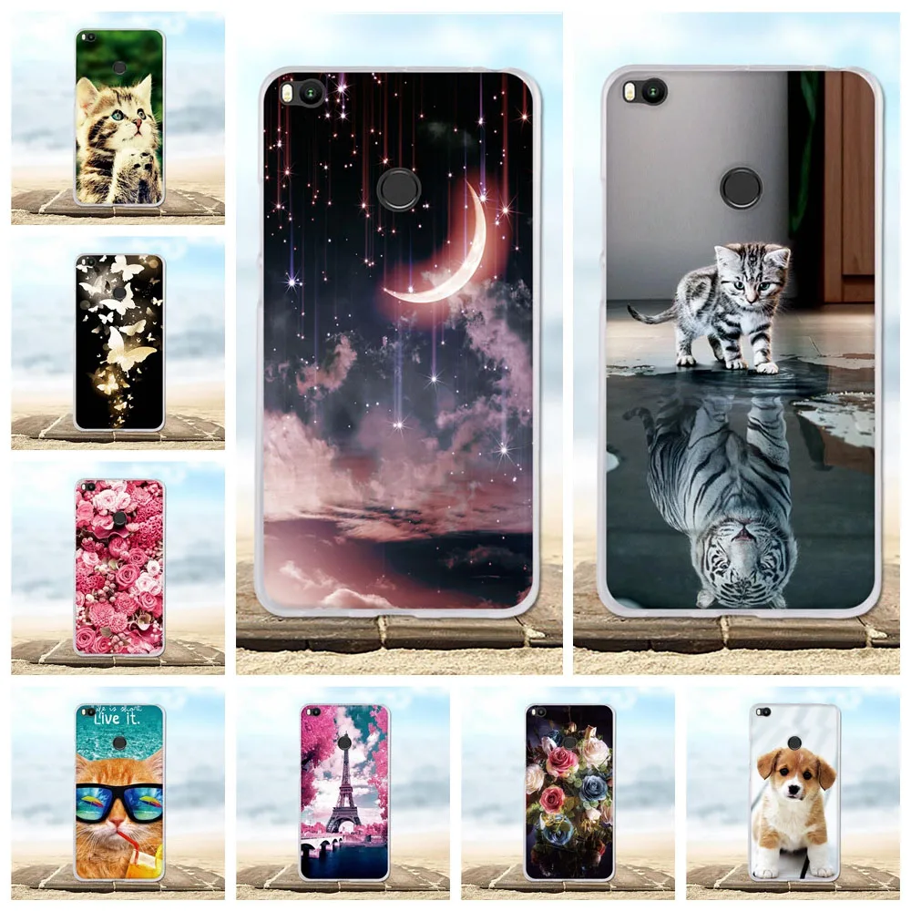 Чехол для Xiaomi Mi Max 2 милые розовые 3d чехлы мягкий силиконовый чехол из ТПУ Для