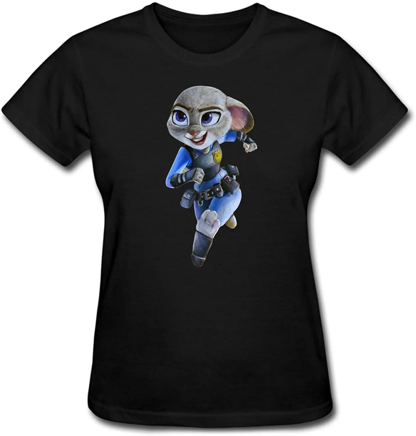 

Yateng Zootopia Officer Judy Hopps Women's T Shirt Short Sleeves