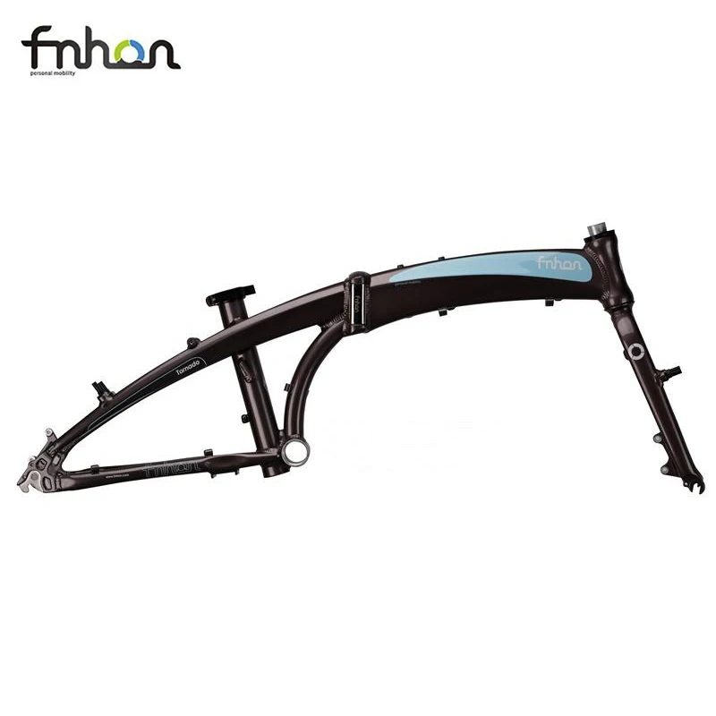 

Fnhon 20" 406 451 Folding Bike Frameset Chrome 4130 Steel Frame Alloy Fork Disc Brake V Brake 22inch Bicycle Foldable Frame