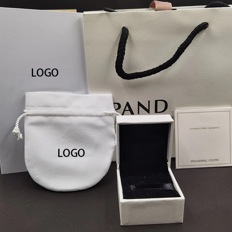 FORVIONA оригинальная коробка для украшений Pandoras бархатная бумажная сумка подарка