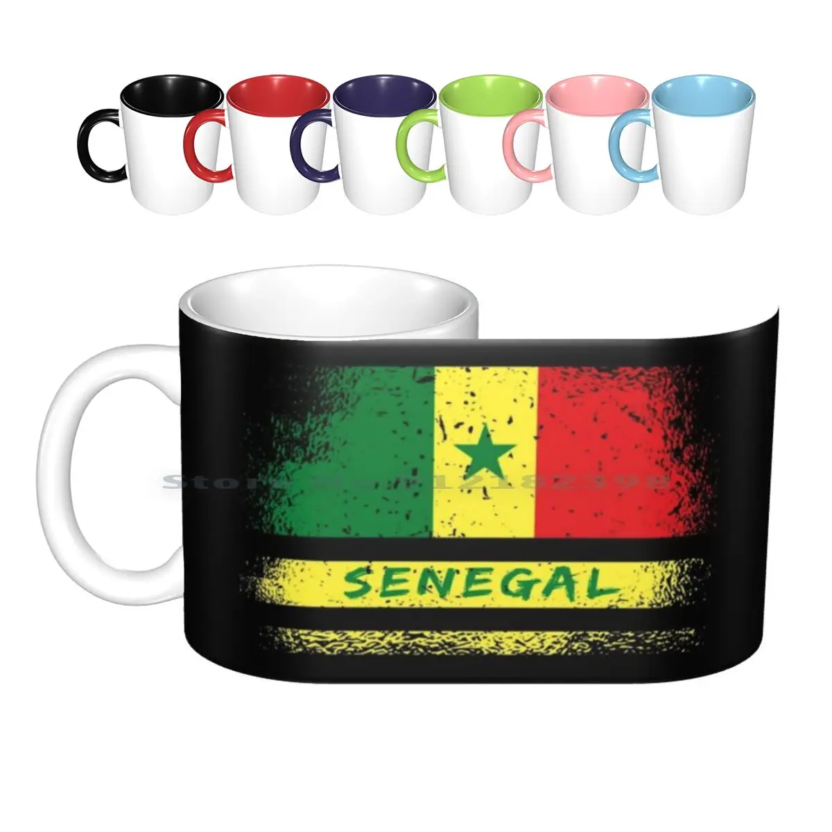 

Senegal Vintage Flags Design / Gift Ceramic Mugs Coffee Cups Milk Tea Mug Senegal Landesfarben Ideas Senegalese Touba Vintage