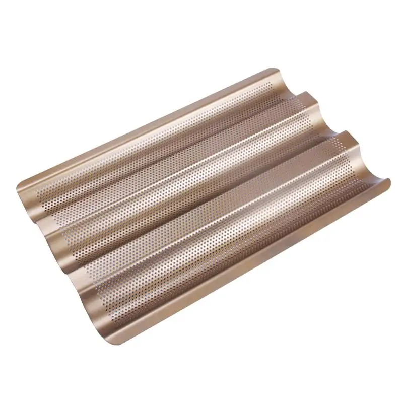 

1 шт., антипригарная форма для выпечки, золотистая, маленькая