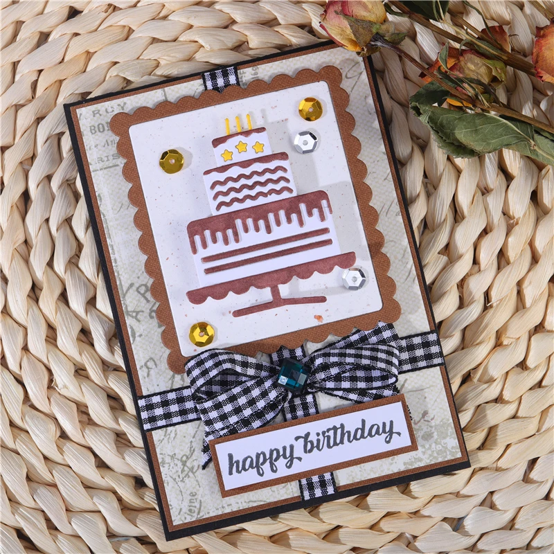 

YaMinSanNiO Three Layers Cake Metal Cutting Dies New 2019 for Cards Making Decor Scrapbooking Diecut Embossing Stencil Crafts