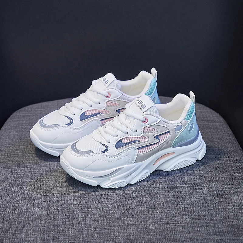 

Fashion Women's Sneakers 2021 Platform Sports Shoes Summer White Chunky Sneakers Vulcanized Casual Shoes Tennis Female Basket