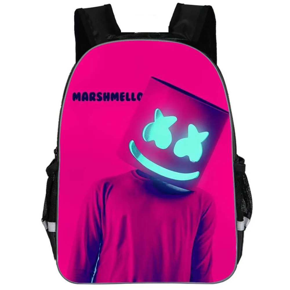 school bag 1 pcs Школьный рюкзак для детей Marshmello сумка Молодежный большой школьный рюкзак для мальчиков/девочек Детский Рюкзак Bookbag - Цвет: school bag 1 pcs