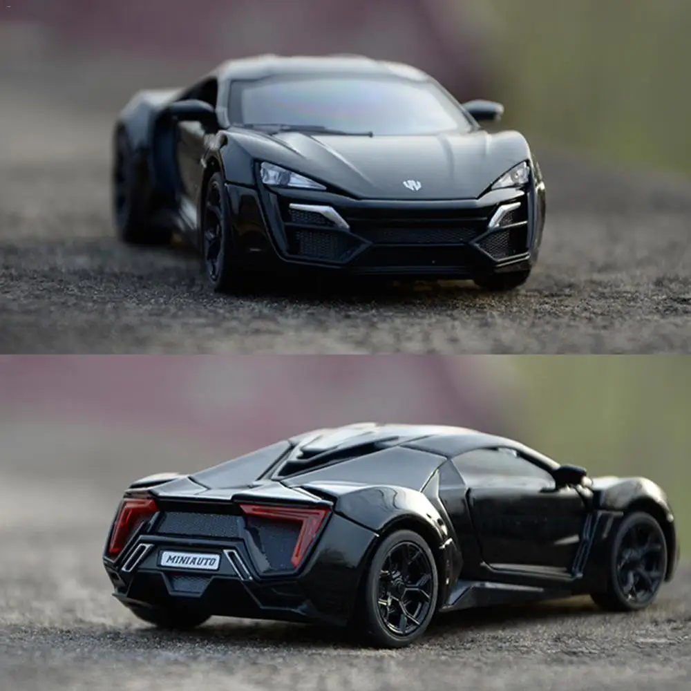 1:32 Hypersport литая модель автомобиля из сплава со звуком и подсветкой Игрушечная