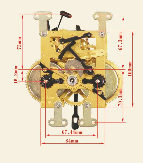 

Polaris 15 Winding Wall Clock Accessories Movement Movement Mechanical Wall Clock Movement Floor Clock Accessories Home Decor