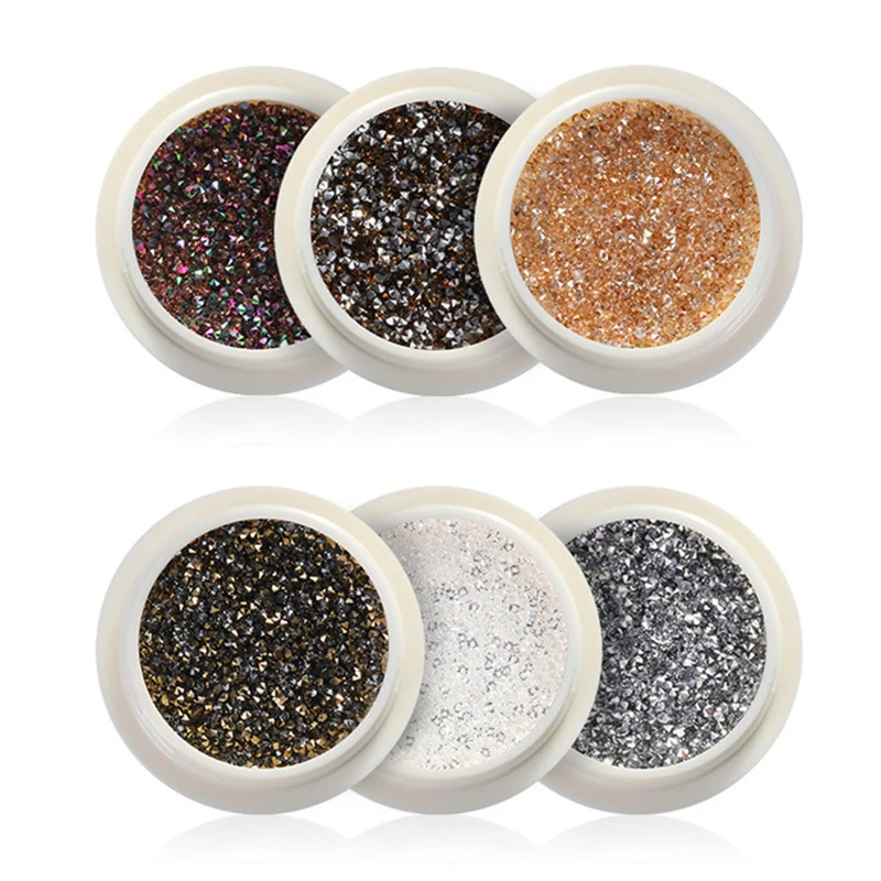 1 Коробка Смесь Кристальных Крошечных Стеклянных Икр Ногтевое Искусство Декорации 3D Микро Эльф Бисер Блестки стразы для Красоты Ногтей.